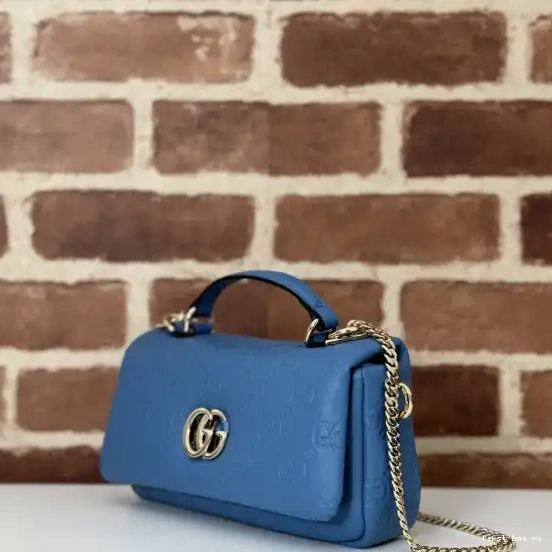 First bag ru handle Milano GUCCI mini bag-21*12.5*4.5CM GG top 0503